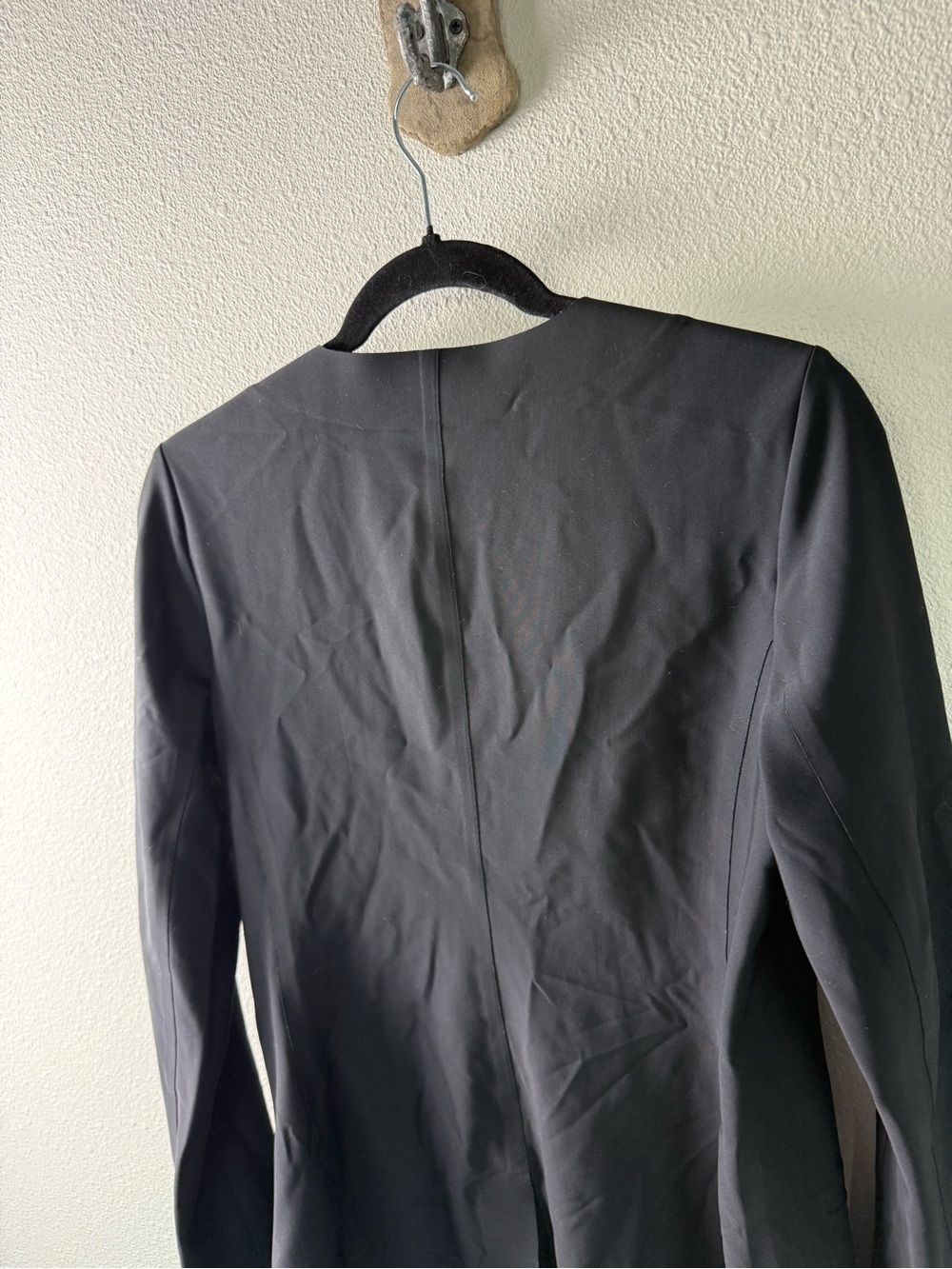 Athleta Avenue Blazer Jacket Black Business Athleisure Casual Women’s Size 10 - Picture 14 of 16